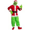 thumbnail image 1 of Conjunto de vestido de disfraz de Grinch para fiesta de Navidad para niños y adultos XL, 1 of 5