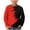 Red, variant on Boys Girls Long Sleeve T-Shirt Color Block Print Pullover Top Childrens Crewneck Casual Wear Soft Polyester Blend Comfortable Kids Shirt