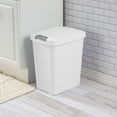 thumbnail image 6 of 7.5 Gallon TouchTop Wastebasket Trash Can with Pop Up Lid for Kitchen, Bathroom, Mudroom or Office, 4 Pack, White, 6 of 9