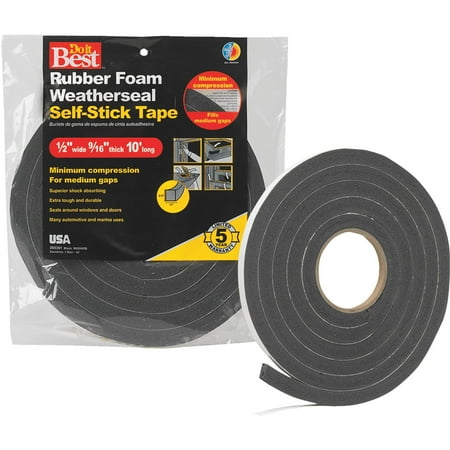 Do it Best Sponge Rubber Weatherstrip Tape