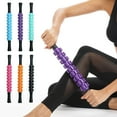 thumbnail image 3 of Sioweci Gear Massage Roller Stick Deep Tissue Relaxation Fitness Muscle Sore Relief Physical Therapy Fascia Roller Massager Shaft Plastic Rolling Pin Black Size A, 3 of 13