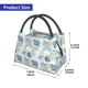 thumbnail image 2 of Fotbe Algae Corals and Seashells Bolsa Térmica Portátil con Estampado, Bolsa de Entrega de Alimentos Aislada, Bolsa Reutilizable de Gran Capacidad para Comidas y Supermercado, 2 of 6