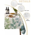 thumbnail image 2 of Eucalyptus Leaves Table Cloth, Rustic Sage Green Botanical Burlap Waterproof Tablecloth for Rectangle Tables, Reusable Washable Fabric Table Cover for Restaurant Kitchen Dining Tables 60"x84", 2 of 6