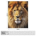 thumbnail image 4 of HENGT  Printing Lion Animal Velvet Plush Throw Blanket Bed Blankets Super Soft and Cozy Feeling Blanket for Travelling, 4 of 6