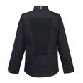 thumbnail image 2 of Portwest - Chaqueta de Chef C846 Pro de Malla de Aire de Manga Larga para Hombre (Negro), 2 of 2