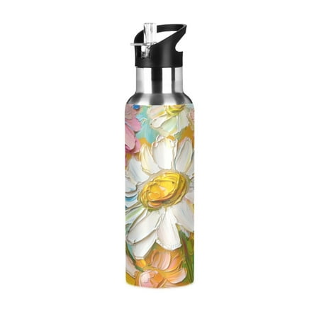 

Sports Bottle，Abstract Oil Painting Flowers10.8 ×2.8 The Inside of The Kettle Is Made of Food Grade 304 Stainless Steel