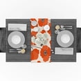 thumbnail image 3 of Flower Orange Poppy Modern Table Runner For Wedding Party Chirstmas Cake Floral Tablecloth Home Decoration, 3 of 5