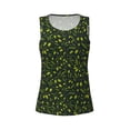 thumbnail image 4 of Haiem Green Branch Olive Workout Tank Tops for Women, Athletic Sports Slim-Fit Tank Tops, Compression Sleeveless Dry Fit Shirts,Athletic Shirt-, 4 of 9