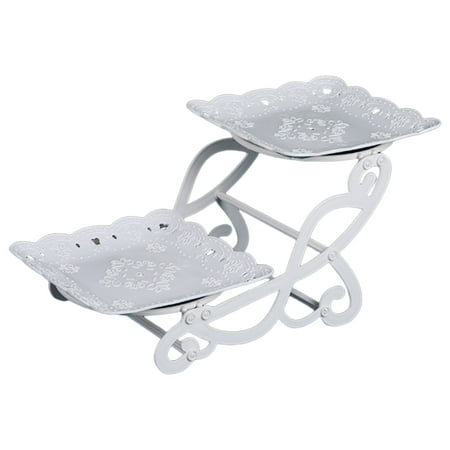 

Plastic 2-Layer Fruit Tray Dessert and Snack Stand Sugar Fruit Tray Holder for Living Room Tea Table Type 5
