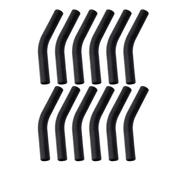Silicone Straw Tips Reusable Straw Replacement Tip black