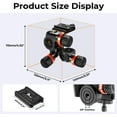 thumbnail image 5 of K&F CONCEPT Upgraded Gimbal Tripod Head, All-Cnc Aluminum Alloy Gimbal Head, Precise Horizontal and Vertical Adjustment Tripod Head, 44.09lbs/20kg Load Capacity, 5 of 13