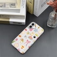 thumbnail image 4 of Compatible with iPhone 16 Plus Case - Hybrid Heavy Duty 2 in 1 Full Body Rugged Shockproof Protection Glossy Case for iPhone 16 Plus - Retro Patchwork Flower Bow, 4 of 5