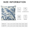 thumbnail image 6 of Awypu Chinoiserie Throw Pillow Covers Blue and White Home Decor, Floral Pillowcase Cushion Cover for Bed Sofa Couch, 2 Sets White, 6 of 6