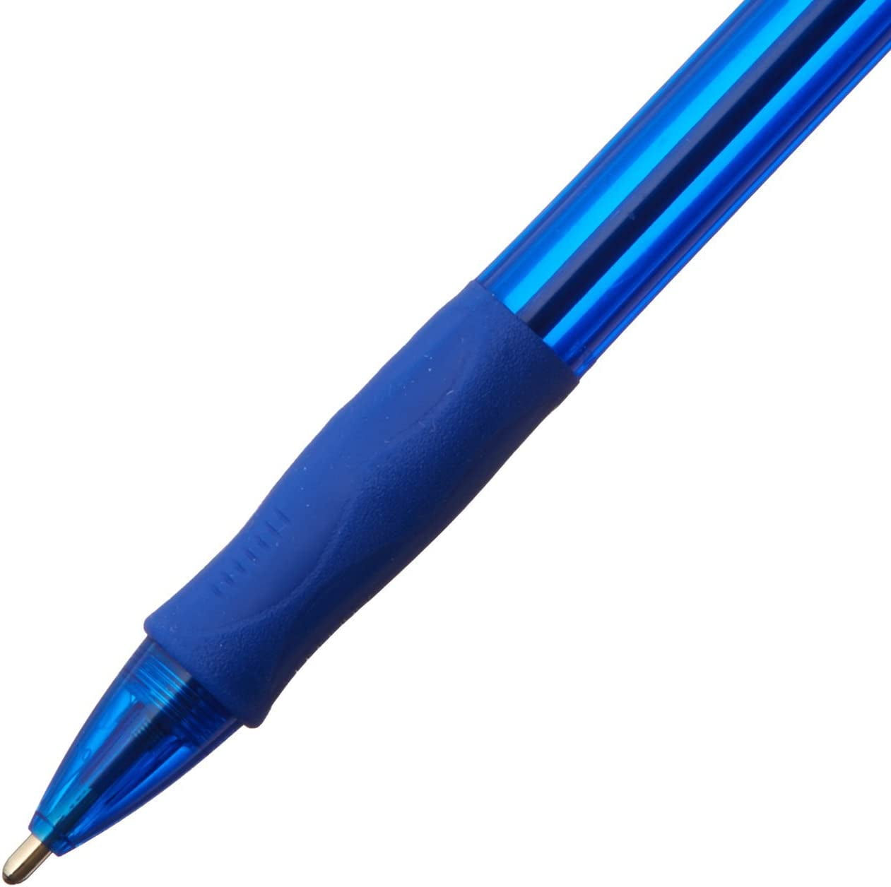 BIC VLGB11BE Velocity Retractable Ballpoint Pen, Blue Ink, 1.6mm, Bold,  Dozen 