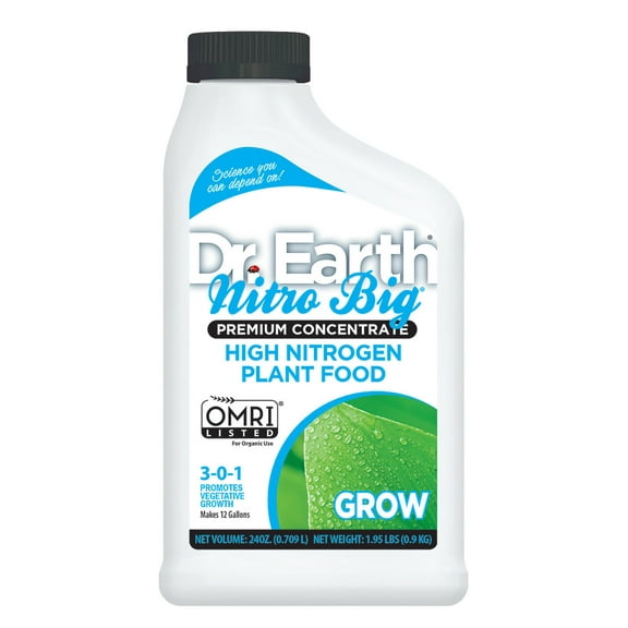 Dr. Earth Nitro Big Plant Food Concentrate 3-0-1 24oz