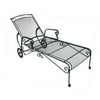 Charleston Wrought Iron Chaise - Charcoa