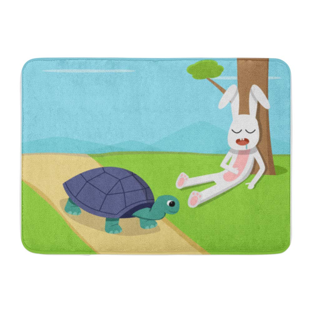 SIDONKU Hare Rabbit Sleep Under Tree While Tortoise Run on Road Story ...
