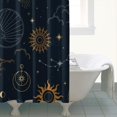 thumbnail image 5 of Gothic Shower Curtain Set - Dark Celestial Moon & Star Print, Mystical Cosmic Bath Decor, Waterproof Polyester 72"x84", Goth Aesthetic Gift, 5 of 5