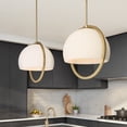 thumbnail image 2 of Designers Fountain Eterna 1 Light Brushed Gold Pendant, D274M-16P-BG, 2 of 4
