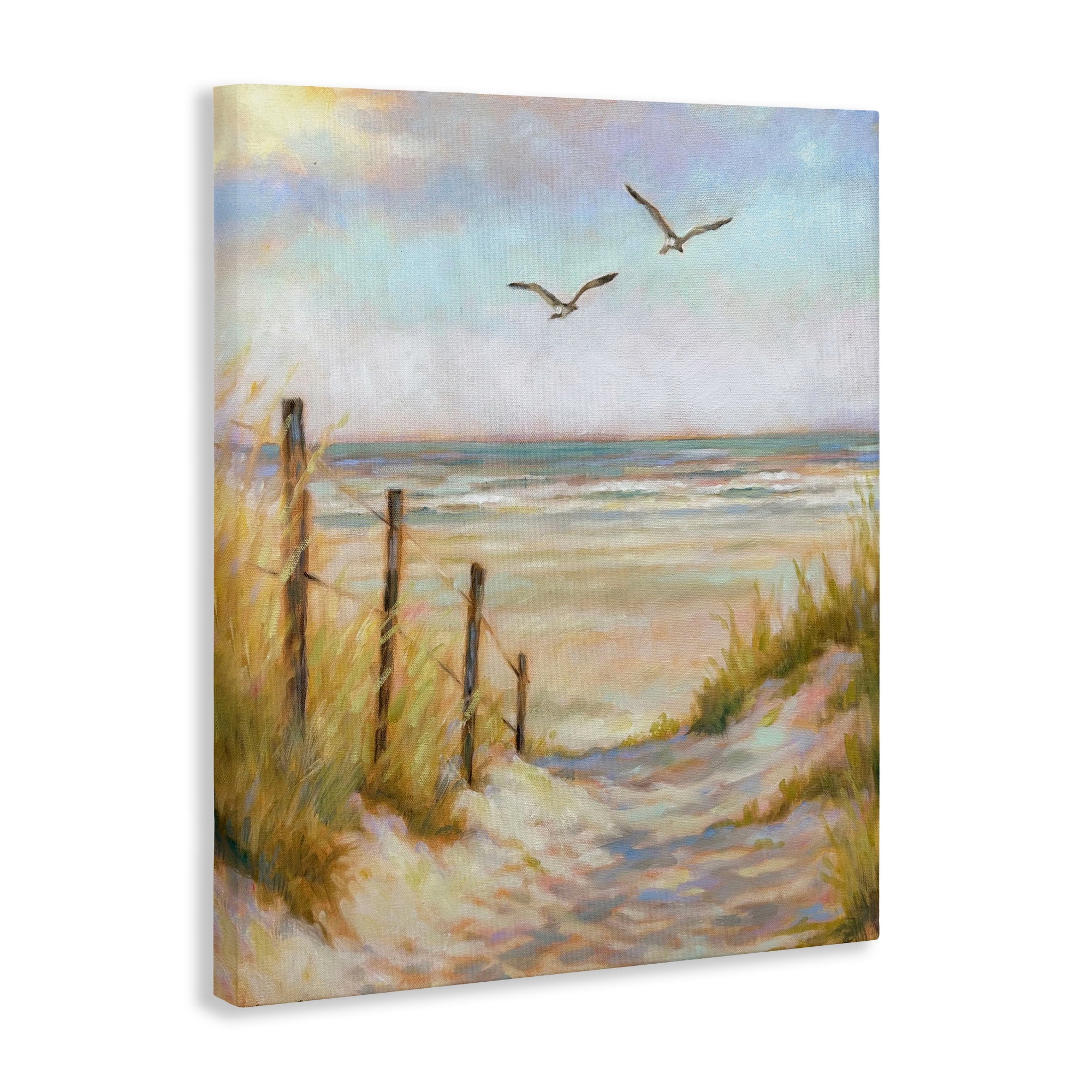 Stupell Industries Tranquility Beach Coastal Path Canvas Wall Art, design by Linda Sperruzzi