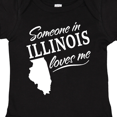 thumbnail image 4 of Inktastic Someone in Illinois Loves Me Boys or Girls Baby Bodysuit, 4 of 5