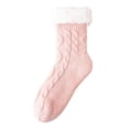 thumbnail image 2 of prucolt Fuzzy Grips Socks for Women Non Slip Warm Soft Fleece Lined Slipper Socks Thick Warm Cozy Ankle Socks for Home Hospital, 2 of 4