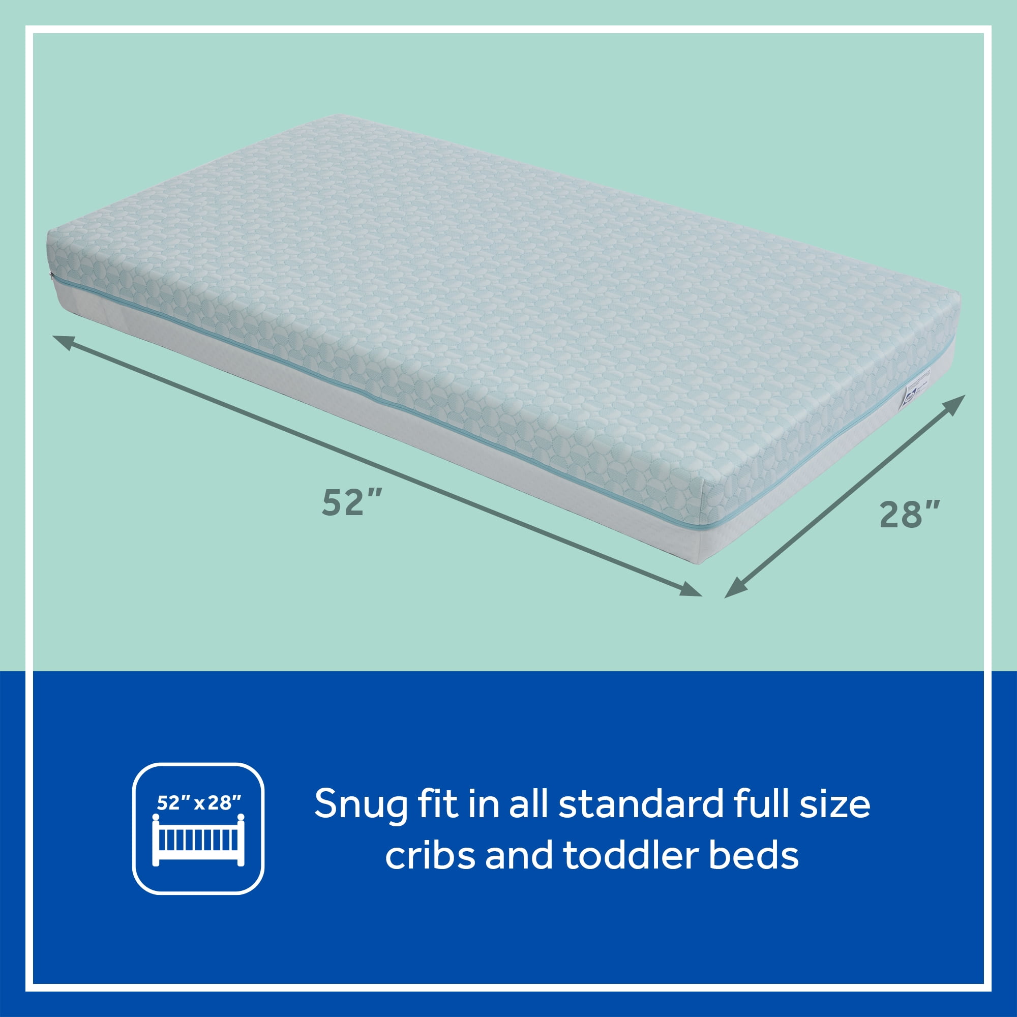 Sealy Goodnight Baby Breathable Firm 2-Stage Infant and Toddler Crib Mattress
