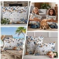 thumbnail image 5 of Thanksgiving Pumpkin Outdoor Waterproof Pillow Covers, Fall Maple Leaf Daisy Wooden Grain Decorative Square Throw Pillowcase Sofa Cushion Sham for Patio/Couch/Chair, 20"x20" 2 Pack, 5 of 8