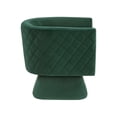 thumbnail image 6 of OakvillePark Valemont Velvet Swivel Barrel Chair, Green, 6 of 10