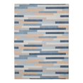 thumbnail image 1 of Linon Indoor Outdoor Machine Washable Bali Accent 2'x3' Rug in Ivory and Blue, 1 of 12