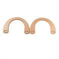 thumbnail image 2 of 10pcs Wood bag Handles for bag Handles Replacement Accessories U-shaped BurlyWood 185x125x9mm Hole: 22.5x6mm, 2 of 3