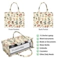 thumbnail image 2 of Large Capacity Tote Bag,Colorful Mushroom Label Light Pattern Handbag Fashion Luxury Tote Bag,15.7"x13"x 5.1" Inches,Laptop Compatible, 2 of 6