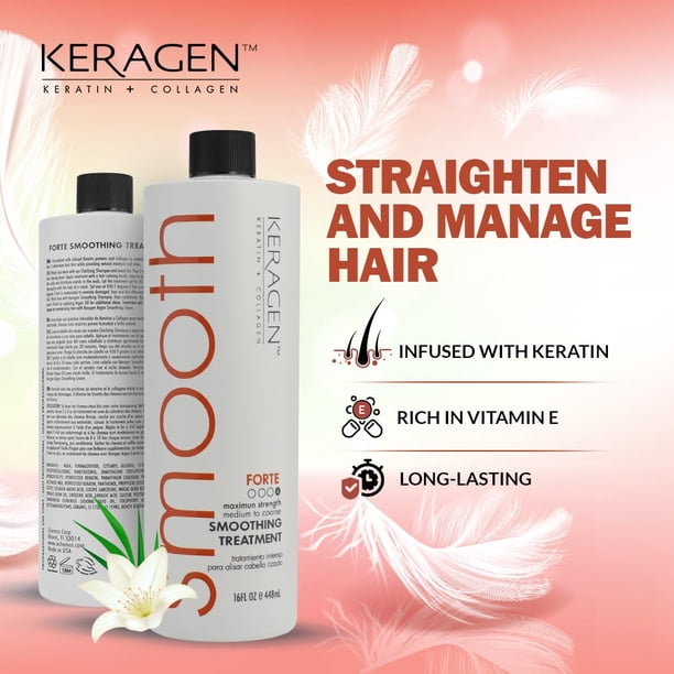 KERAGEN - Brazilian Smoothing Keratin Hair Treatment, Blowout