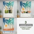thumbnail image 3 of Tie Up Curtains for Windows Boho Summer Beach Valance Adjustable Balloon Curtain Mount Coconut Tree Bohemian Tie Up Shades for Kitchen Living Room Bedroom Privacy Curtain Drape 34x45 Inch, 3 of 9