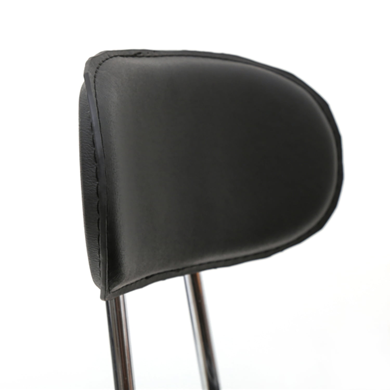 Kadyn Counter Height Adjustable Bar Stools, Round Shape Salon Stool with Back and Line, PU Leather Rolling Swivel Chair, Black Kadyn Counter Height Adjustable Bar Stools, Round Shape Salon Stool with Back and Line, PU Leather Rolling Swivel Chair, Black