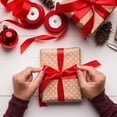 thumbnail image 5 of Uxcell Satin Ribbon, Single Face Polyester Satin Ribbon for Gift Wrapping, Crafts Claret 1 inch, 5 of 5
