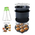 thumbnail image 3 of LUXRISEON Air Fryer Accessories Set for 3.7-5.3 QT 8 Pieces for Gowise Phillips and Cozyna Air Fryer (6-8 inches 12 pcs), 3 of 11