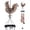 Brown, variant on Djiypn Bronze Chickens Wind Chimes for Home, Garden, Balconies, Rooms, Patio, Indoor, Outside Decor, Retro Wind Bells, Rooster Wind Catcher, Outdoor Memorial Wind Chime Gifts for Mom, Women