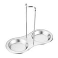 thumbnail image 1 of Zootealy Stainless Steel Spoon Rest and Pot Lid Holder Pan Rack Stand Kitchen Utensils Holders Stove Organizer Home Storage Soup Spoon Rests Kitchen Tools, 1 of 8