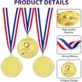 thumbnail image 3 of Tianhe Sturdy and Lasting Medals with a Ribbon Zinc Alloy Gold, 2 Inches, 0.75 lb, 12 Count, 3 of 7
