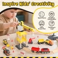 thumbnail image 3 of Train Set, 68 PCS Wooden Train Set for Kids, Train Toys for Toddlers, Construction Toys Train with Train Tracks for Kids 2 3 4 5+ Years Old, Great Gift for Boys Girls - Compatible with Other Brands, 3 of 9