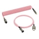thumbnail image 3 of Teclado Mecánico USB C Cable De Aviación En Espiral Longitud 5 Pies Accesorio Elegante Rosa Sunnimix cable del teclado, 3 of 8