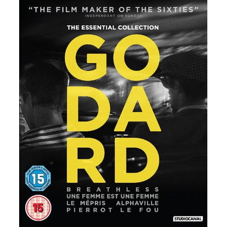 Jean-Luc Godard Collection - 5-Disc Box Set ( &Atilde; bout de souffl / Une femme est une femme / Le m pris / Alphaville une trange aventure de L [ NON-USA FORMAT Blu-Ray Reg.B Import - United Kingdom ]
