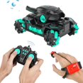 thumbnail image 2 of Tanque teledirigido de 2,4G para niños, juguete de bomba de agua con luz y música, vehículo rastreado con Control remoto, tanques de guerra, regalo de cumpleaños, 2 of 4
