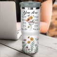 thumbnail image 6 of Christian Gifts for Women, Inspirational Religious Gifts, Floral 30 oz Christian Tumbler with Handle Stainless Steel Insulated Bible Faith Cups Mugs Water Bottle, White, 6 of 6