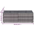thumbnail image 4 of vidaXL 8 Piece Garden Lounge Set with Cushions Poly Rattan Grey, 4 of 5