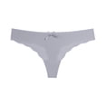 thumbnail image 2 of Gibobby Calzones de encaje para mujer Tanga sexy para mujer Bragas sin costuras Seda de hielo Tanga transpirable Bragas(Gris,CH), 2 of 4