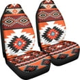 thumbnail image 2 of Yuyamidu Orange Aztec Southwest Car Seat Cover Front Seats Only Full Set of 2, Gemoetric Bucket High Back Car Front Seat Covers, Universal Fit, 2 of 6