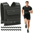 thumbnail image 1 of Soozier Gilet Lesté Ajustable 44LBS avec 20 Poids Métalliques, 1 of 10
