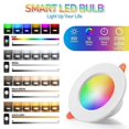 thumbnail image 4 of Aubess Tuya -compatible Smart Led Downlight Voice Control Works With Alexa Google, 4 of 5